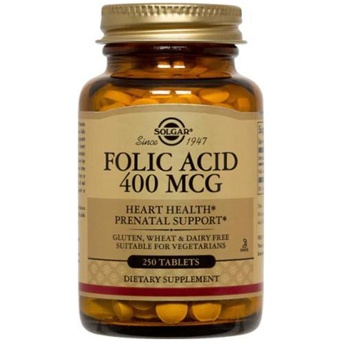 Solgar Folic Acid 400 mcg (250 Tablets)