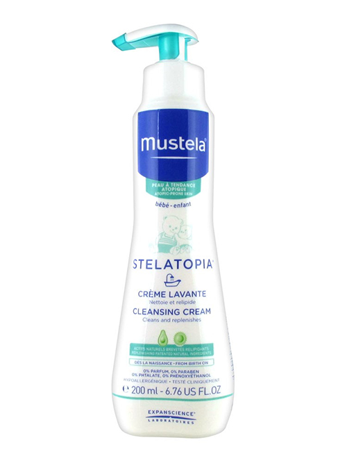 Mustela Stelatopia Cleansing Cream For Extremely Dry Skin, 6.76 fl oz 