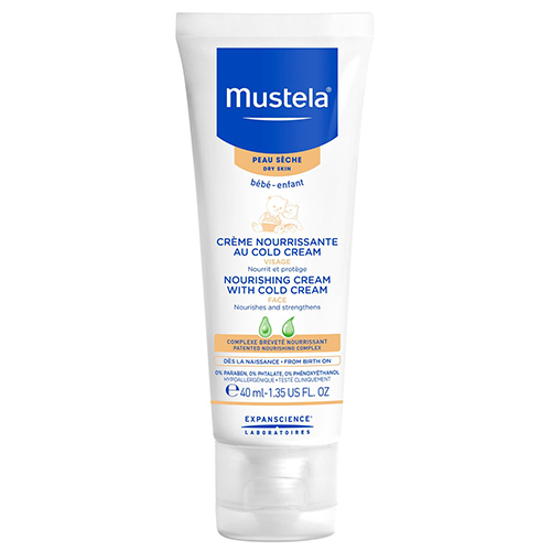 Mustela Nourishing with Cold Cream for Dry Skin, 1.35 fl oz. 