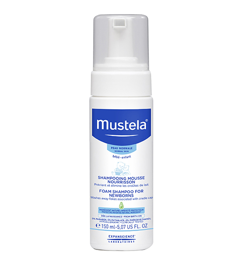 Mustela Foam Shampoo For Newborns, for Normal Skin, 5.07 fl oz 