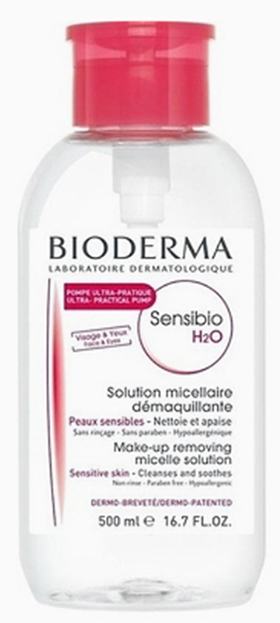 Bioderma cleansing water, Sensibio H2O Pump, 16.7 fl oz 