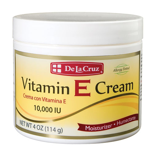 De La Cruz Vitamin E Cream 10,000 IU 4OZ