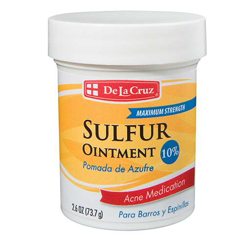 De La Cruz Sulfur Ointment 10% 2.6OZ