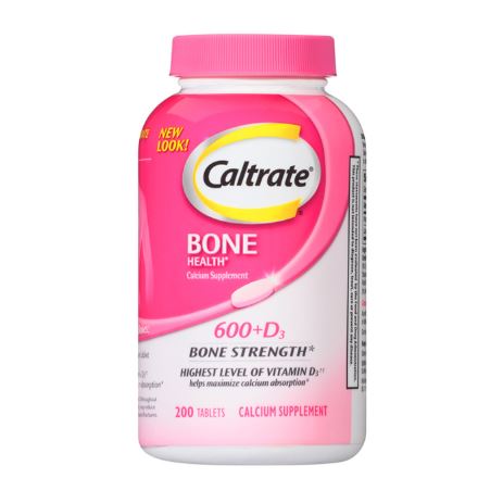 Caltrate Bone Health 600+D3 Calcium, 200 tablets