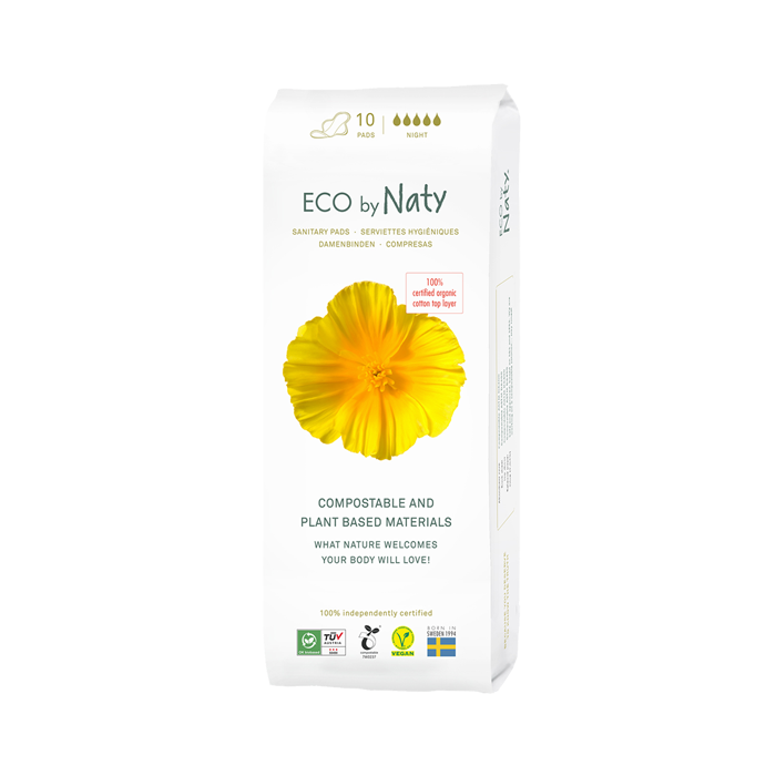 Naty Natural Thin Pads, Night(10 ct)